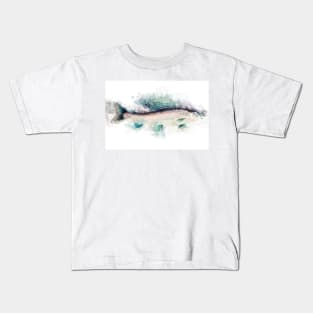 Arctic GRAYLING Watercolor Art for the Fishing Lovers and Anglers Kids T-Shirt